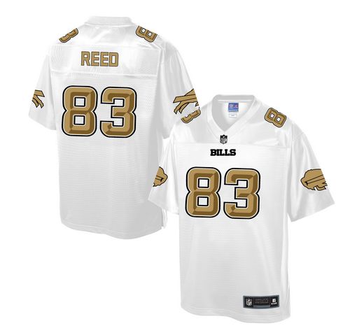 Men's Game Andre Reed Nike Jersey White - #83 Pro Line Fashion NFL Buffalo Bills